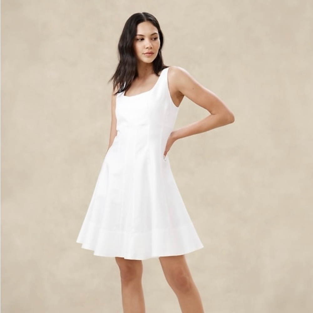 Banana Republic twill seamed mini dress 2